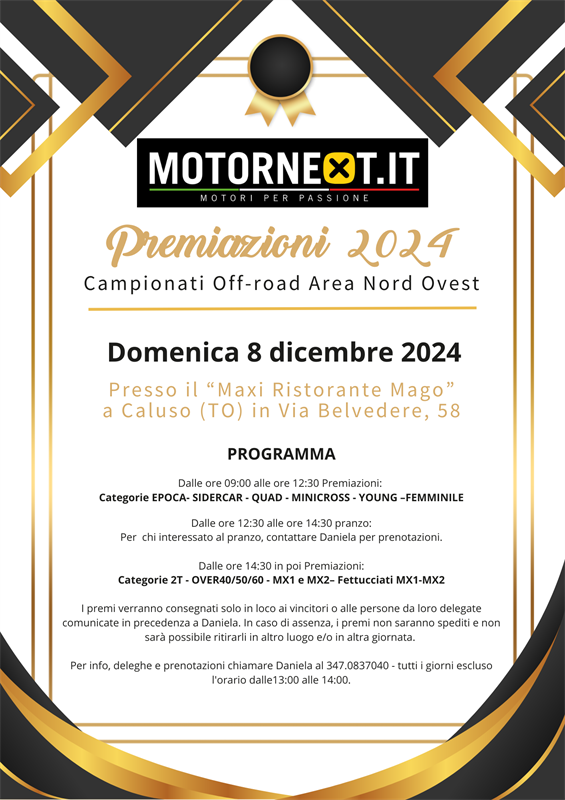 Premiazioni 2024