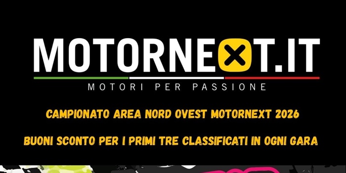 Nuove Collaborazioni e ricchi premi per il Campionato Motornext Area...